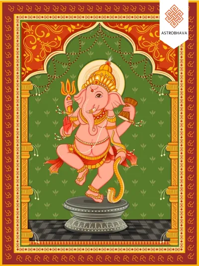 Ganapathi, invoked in the Dhundhi Ganapathi
