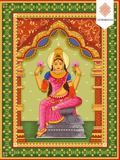 Ashtalakshmi (Mahalakshmi), invoked in the Ashtalakshmi Homa